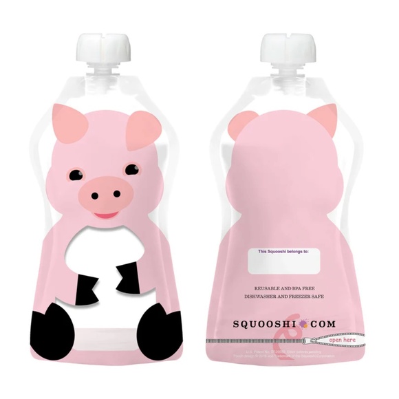 SQUOOSHI REUSABLE FOOD POUCH | LARGE 6 PACK - 5 OZ. - Picture 2 of 9